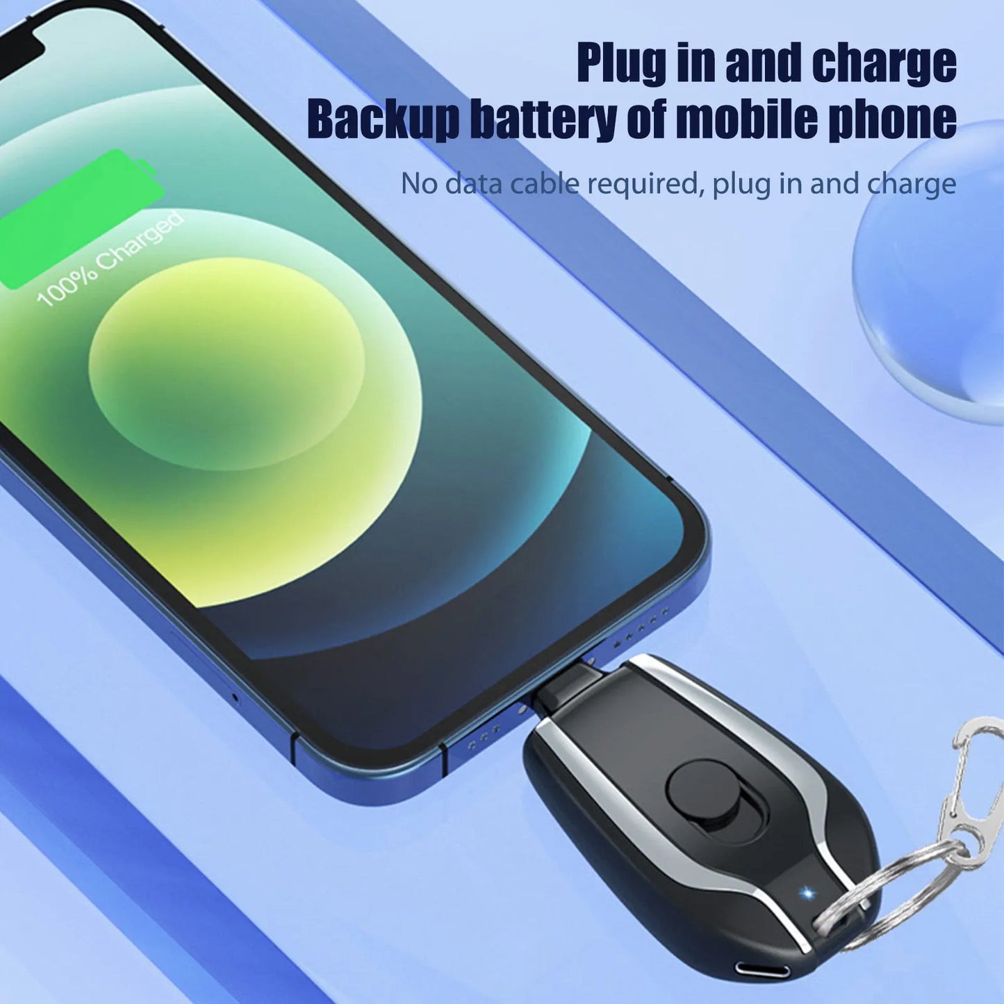 Mini Emergency Keychain Powerbank